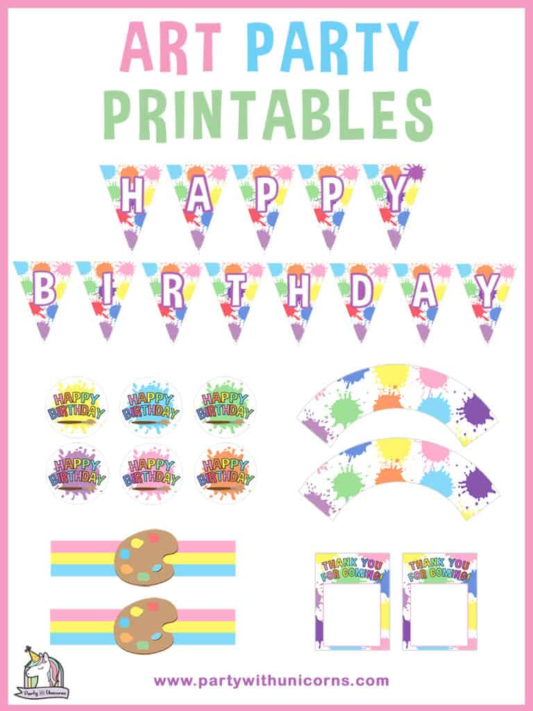 printable art party