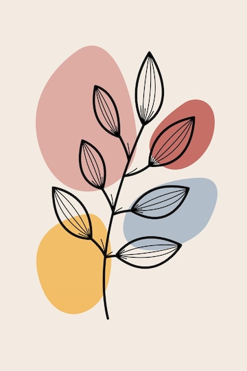 Premium Vector | Abstract Bohemian Botanical Printable Wall Art