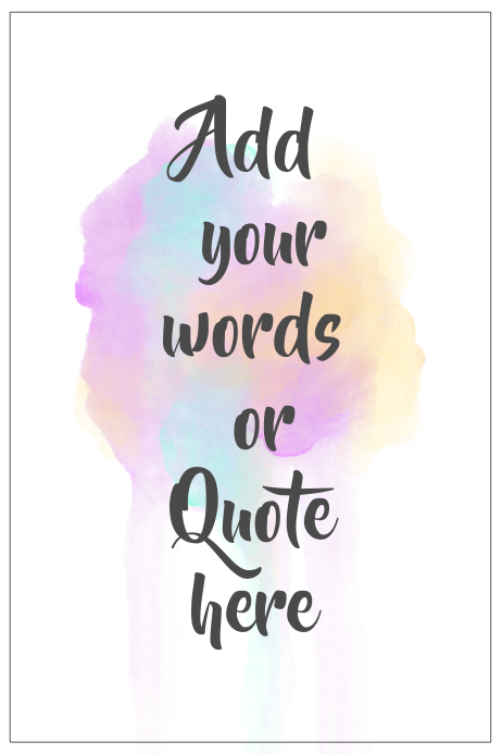 Printable colorful wall art quote template | PosterMyWall