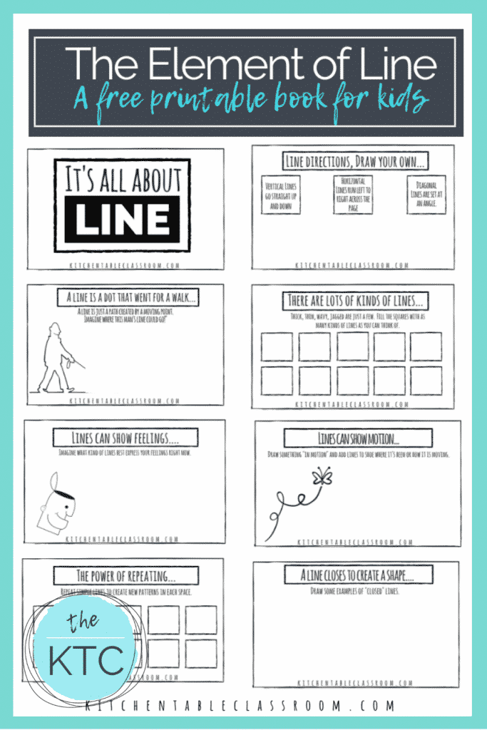 Printable Art Activities for Kids - The Kitchen Table Classroom