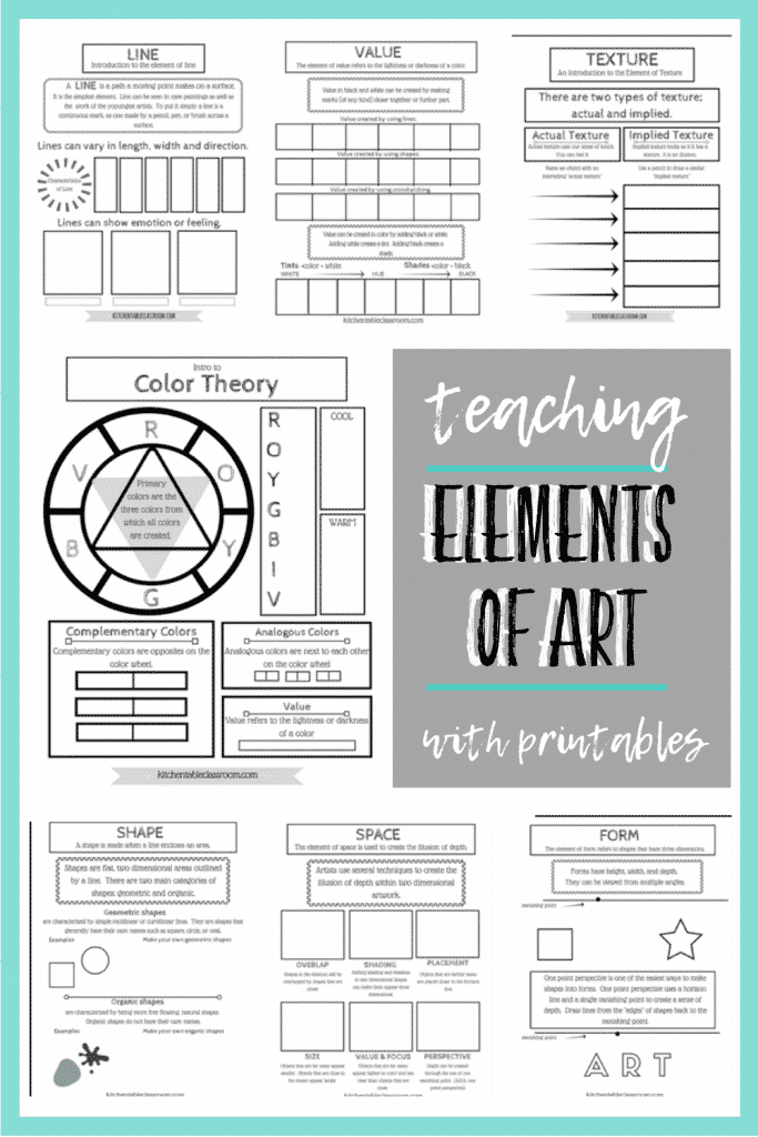Printable Art Activities for Kids - The Kitchen Table Classroom