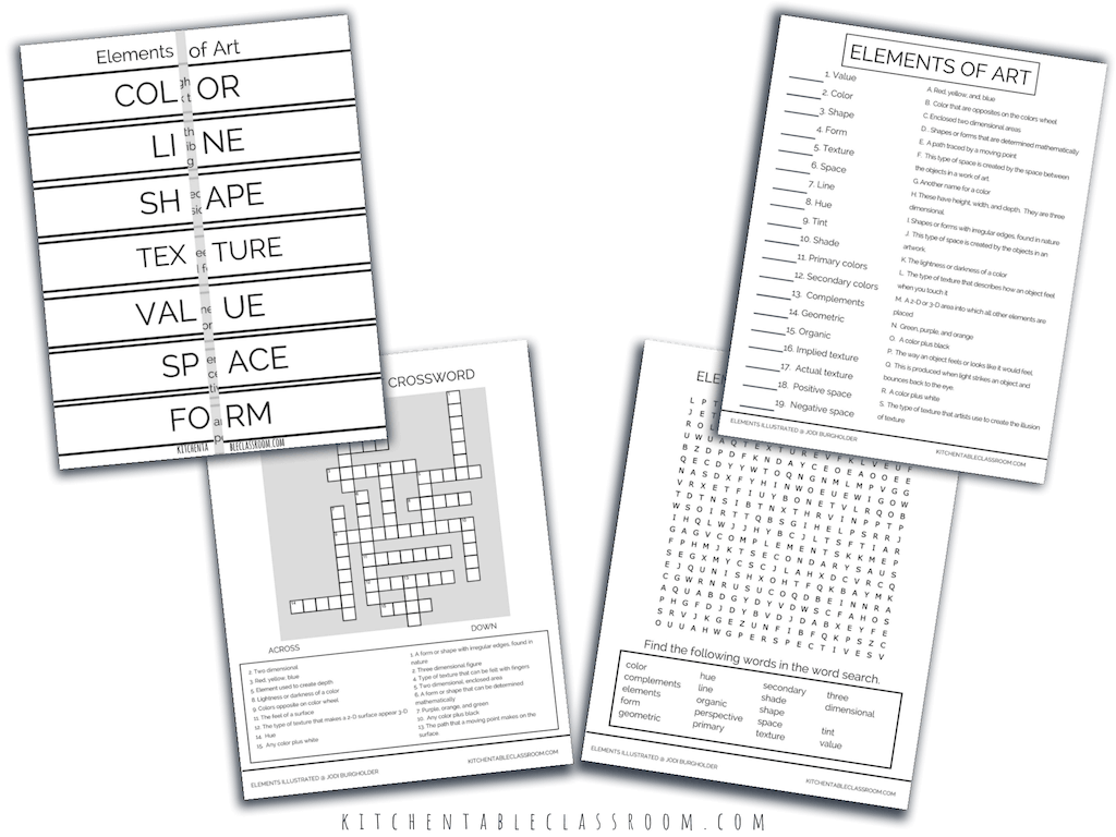 The Elements Illustrated- Digital Resources | kitchentableclassroom