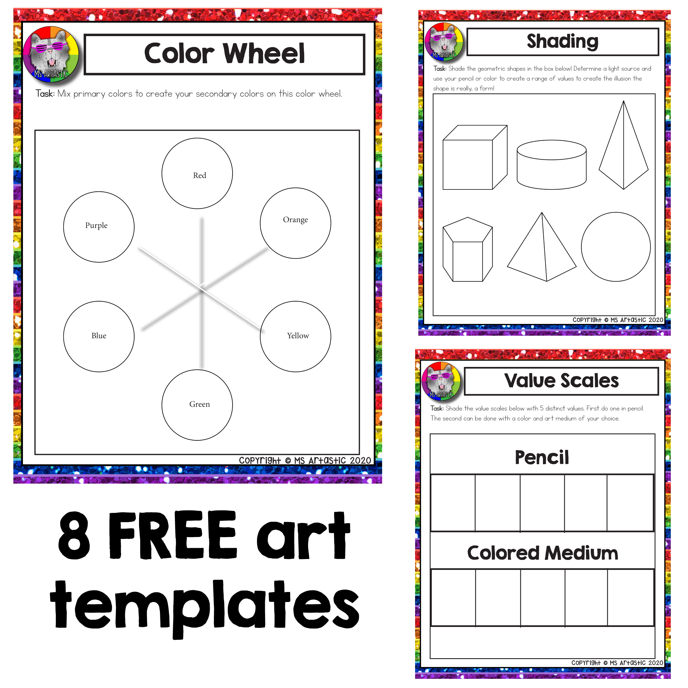 The BEST Free Art Worksheets, Lessons, and Ideas for Kids - Ms ...