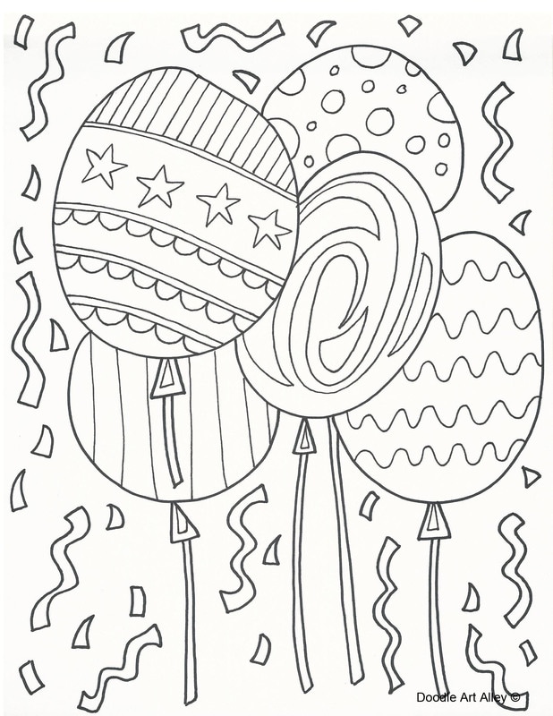 Free Coloring Pages - DOODLE ART ALLEY