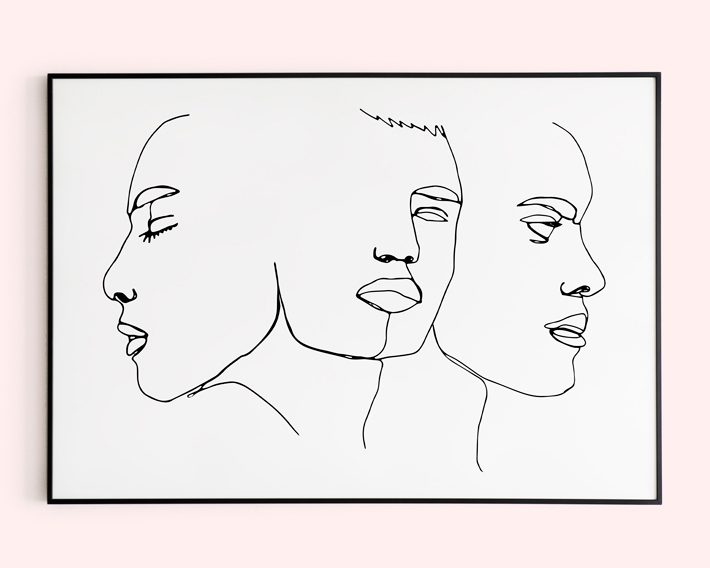 Sketch Drawing Of A Fashion - Canvas Artwork | Alessandro Della Torre
