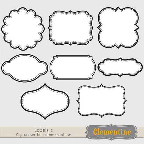 Printable labels clip art images, scrapbook clip art, royalty-free ...