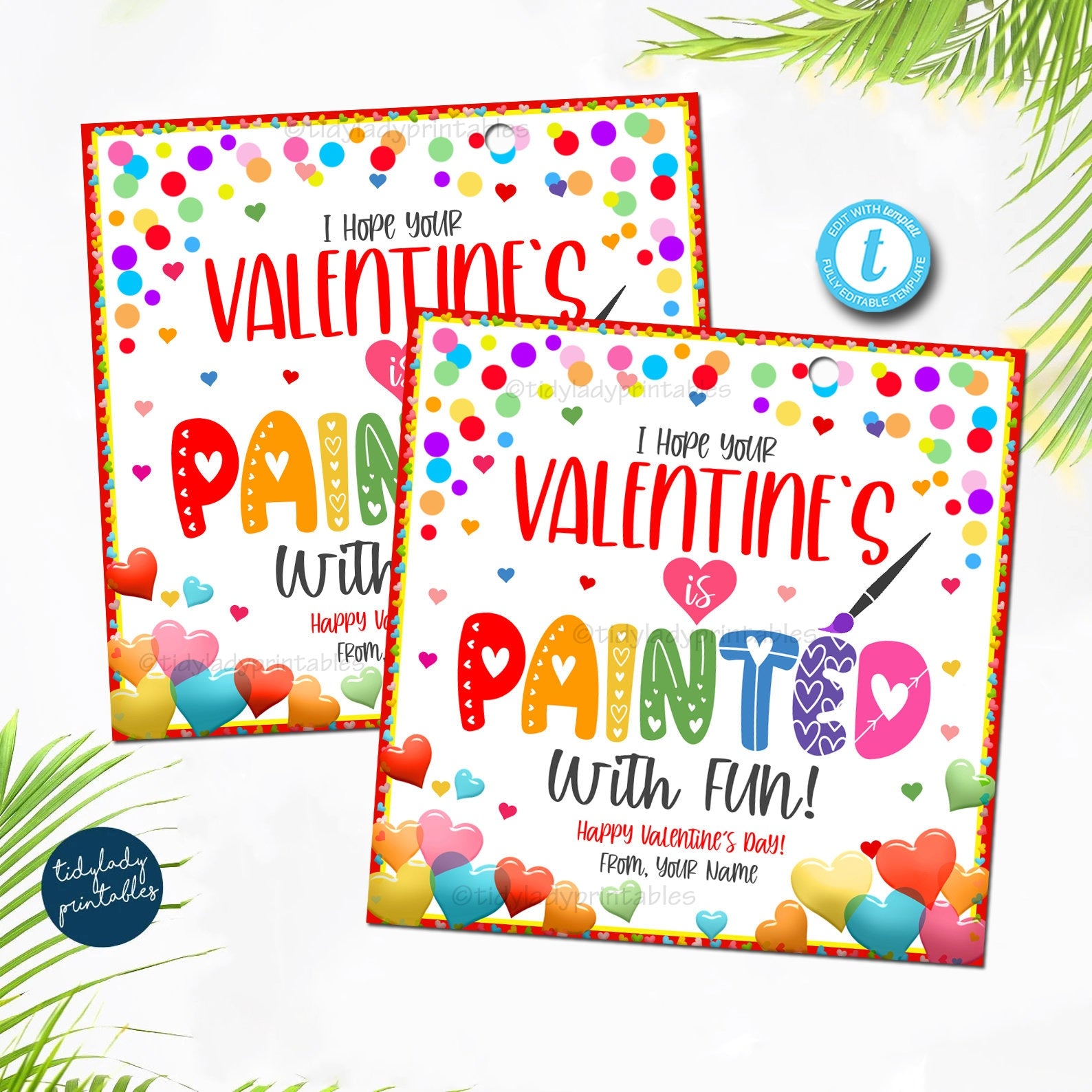 printable art tags