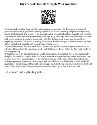 printable articles for high school students