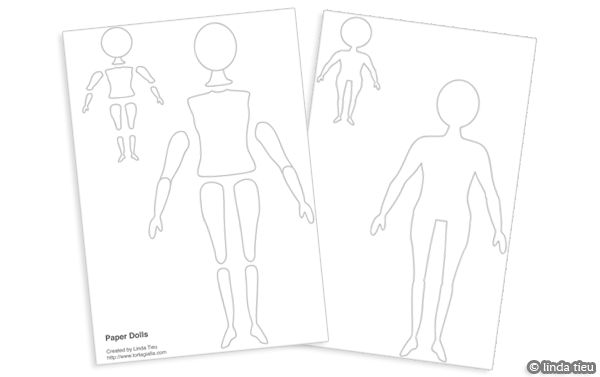Free Printable Jointed Paper Dolls - tortagialla
