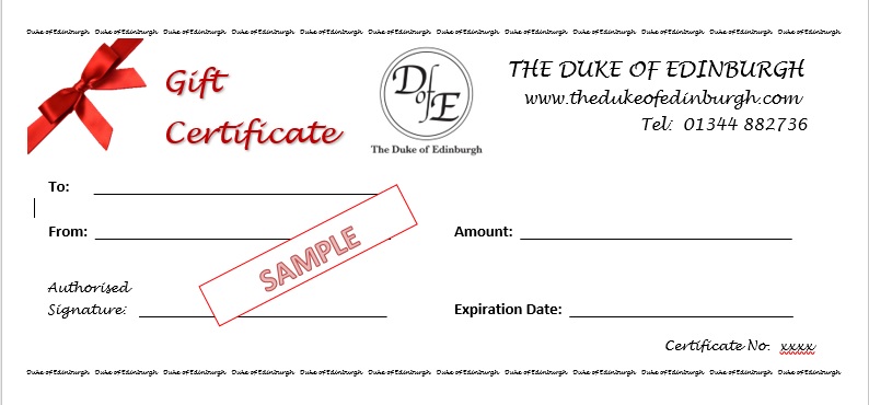 Duke Gift Vouchers have returned! • The Duke of Edinburgh ...
