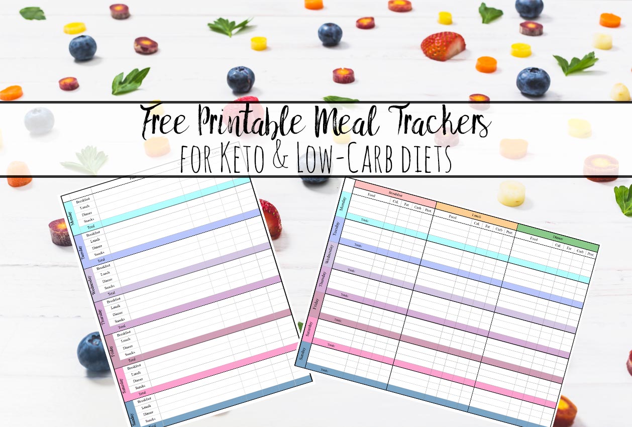 Free Keto and Low-Carb Meal Tracker Printables