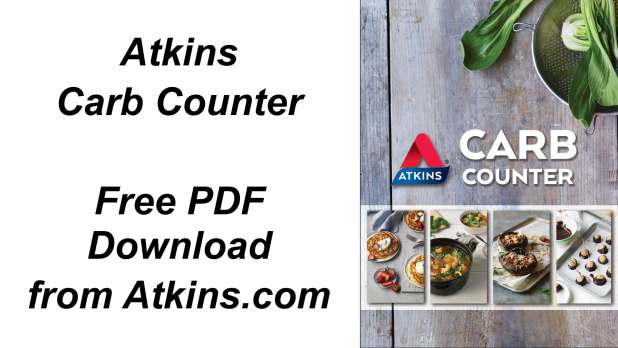 Atkins Carb Counter Free Printable PDF Download - All Atkins Phases