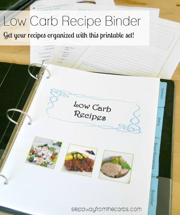Low Carb Recipe Binder - Step Away From The Carbs