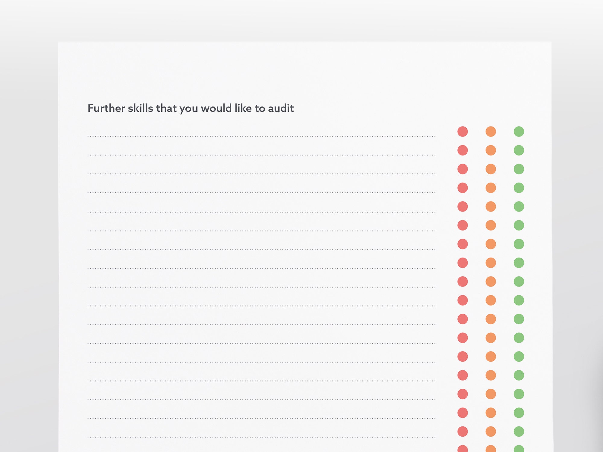 printable audit questionnaire