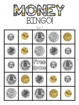 Australian Money Bingo