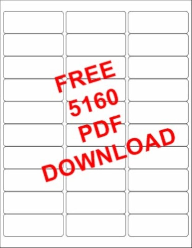 Microsoft Word Label Templates Avery 5160