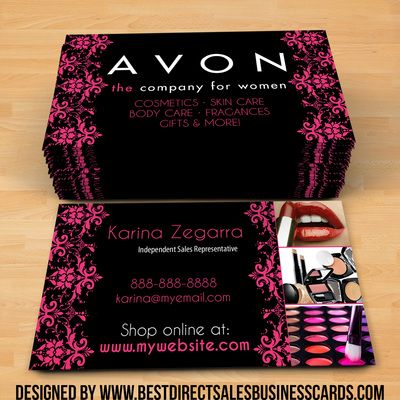 printable avon business cards
