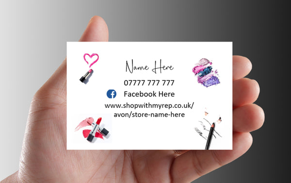 printable avon business cards