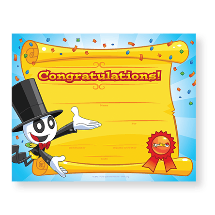 Sparks Recognition Certificate (10 Pack)
