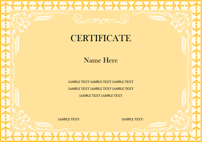 Award Certificate | Free Award Certificate Templates