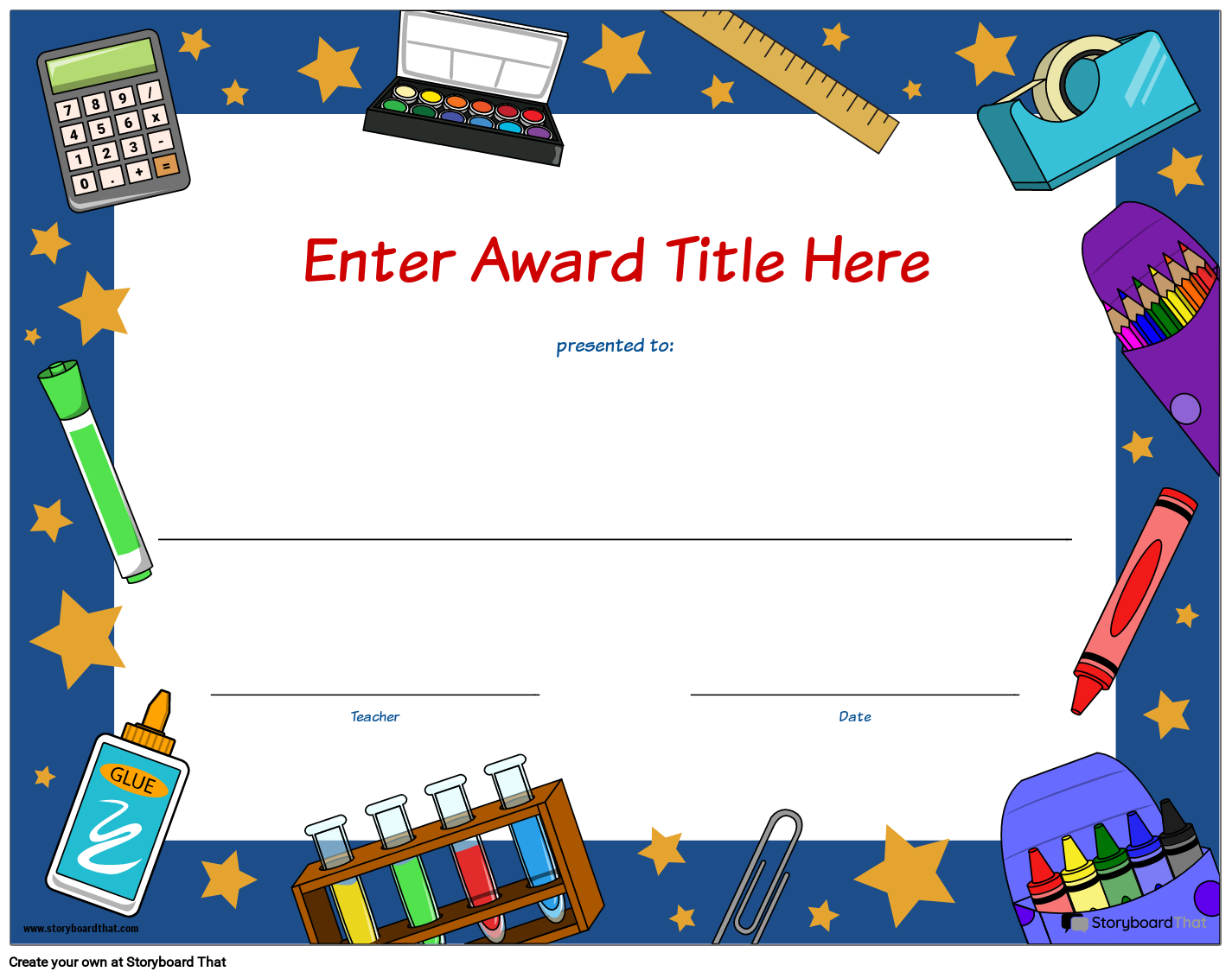 printable awards for students