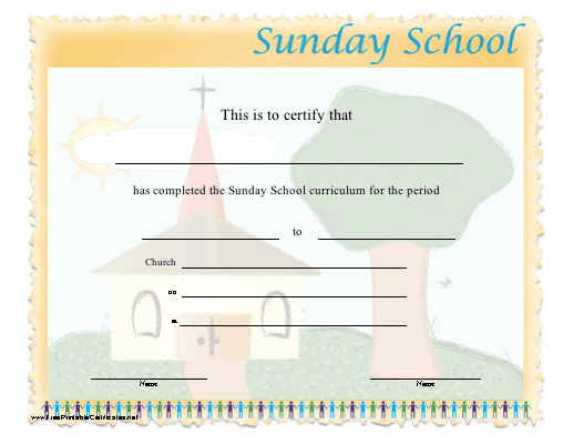 printable awards for sunday school
