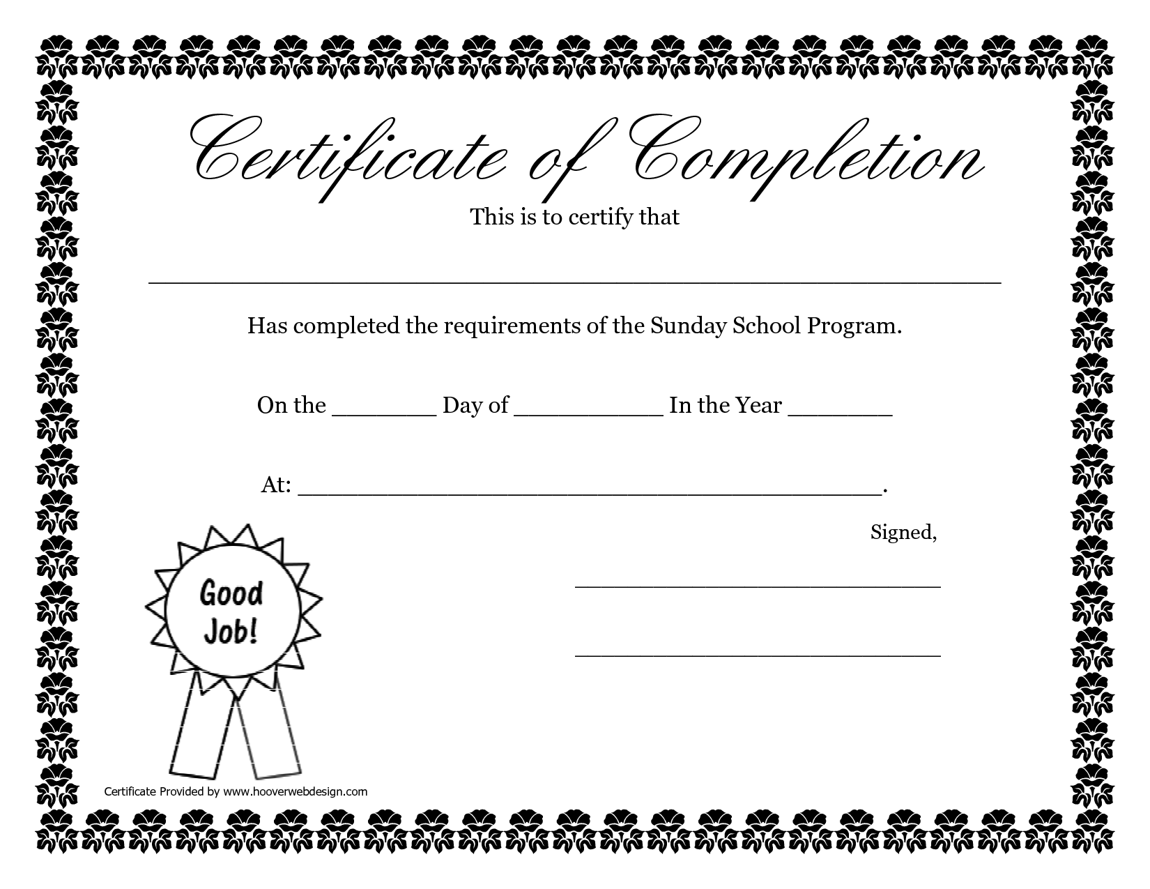printable awards for sunday school