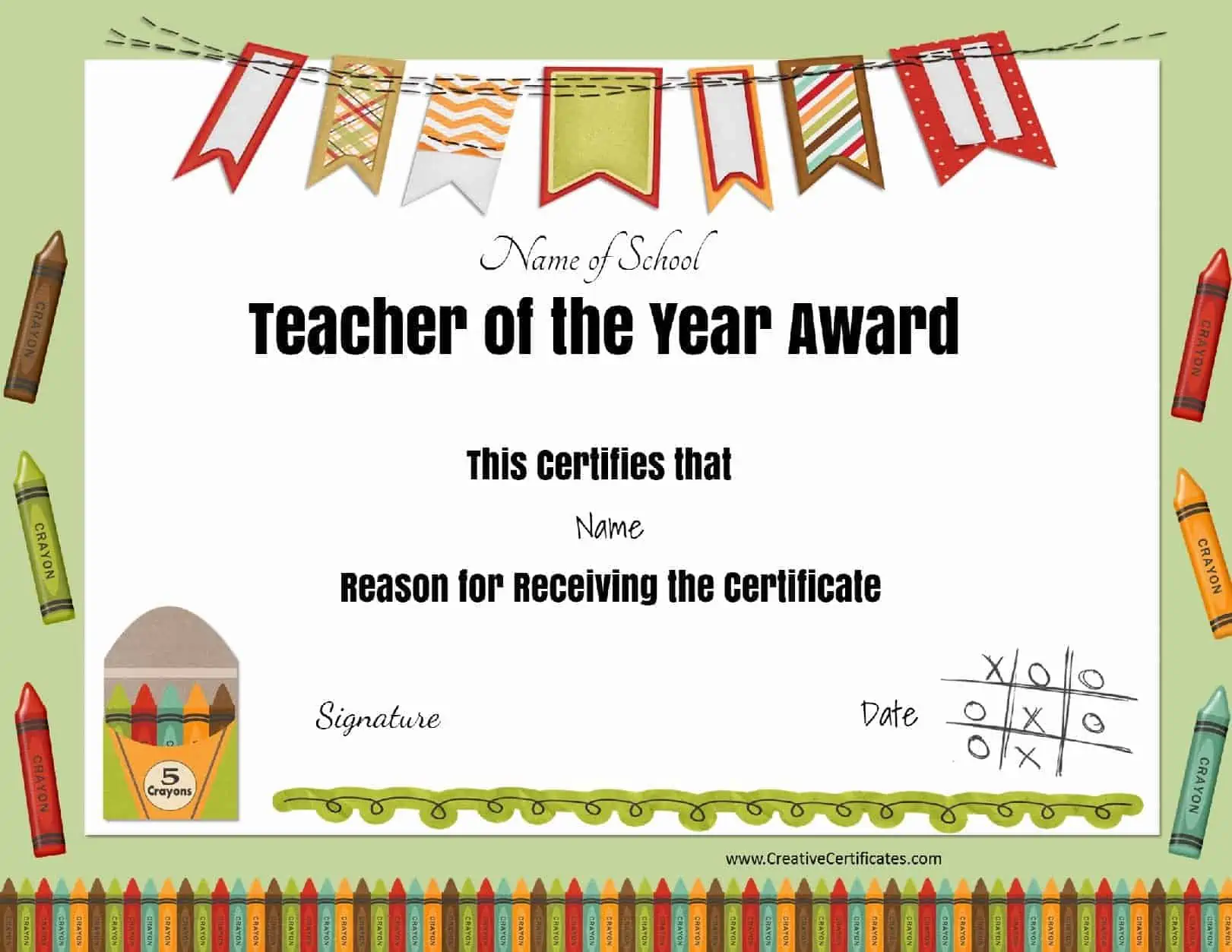 printable awards teachers