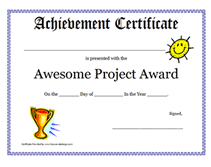 printable awesome awards