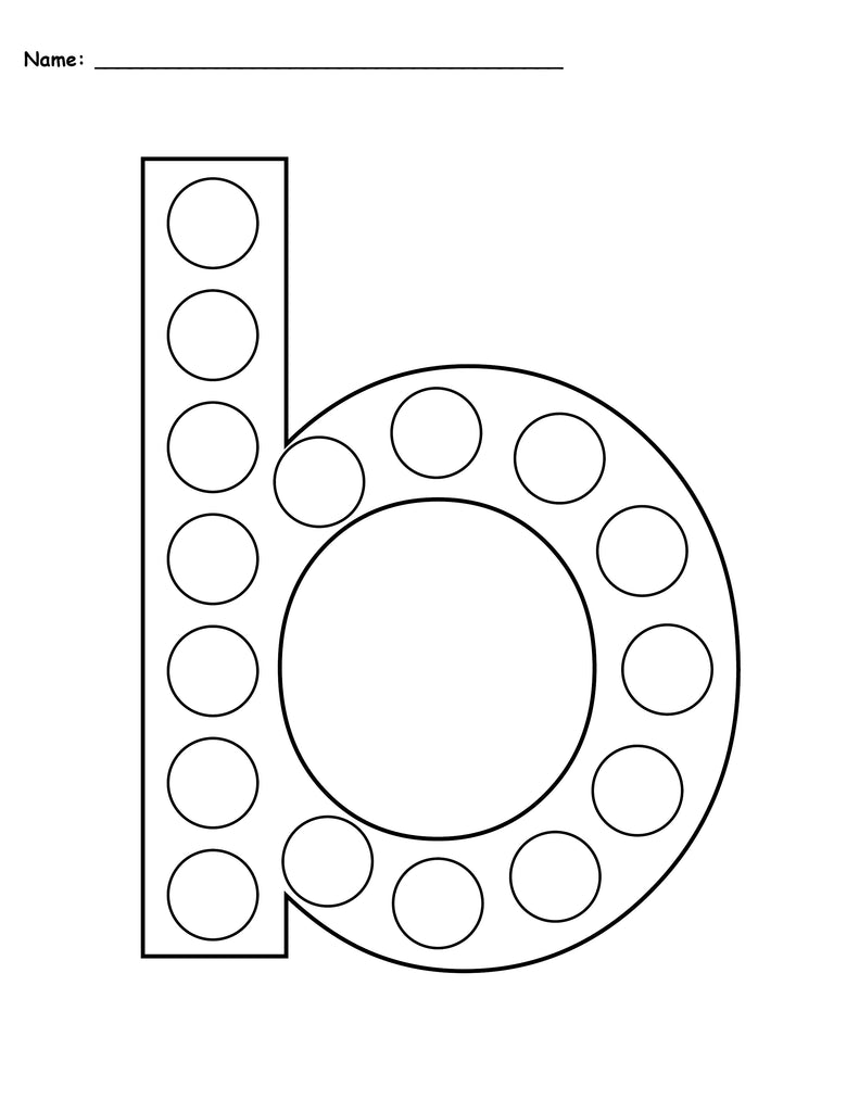 Letter B Do-A-Dot Printables - Uppercase &  Lowercase!
