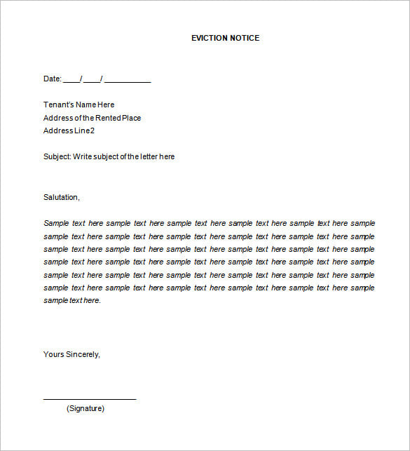 printable baby eviction notice