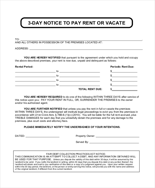 printable baby eviction notice