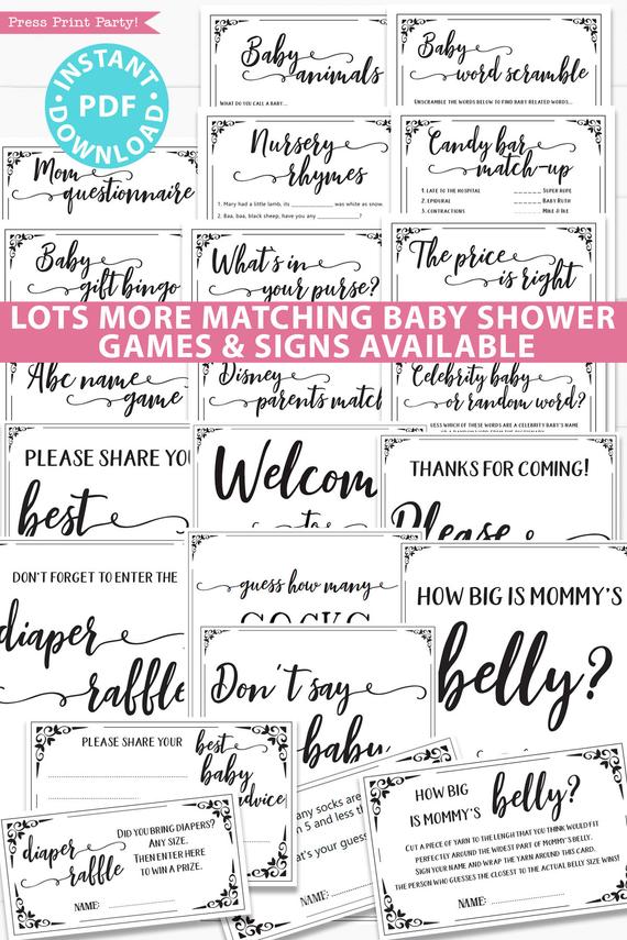 printable baby fonts