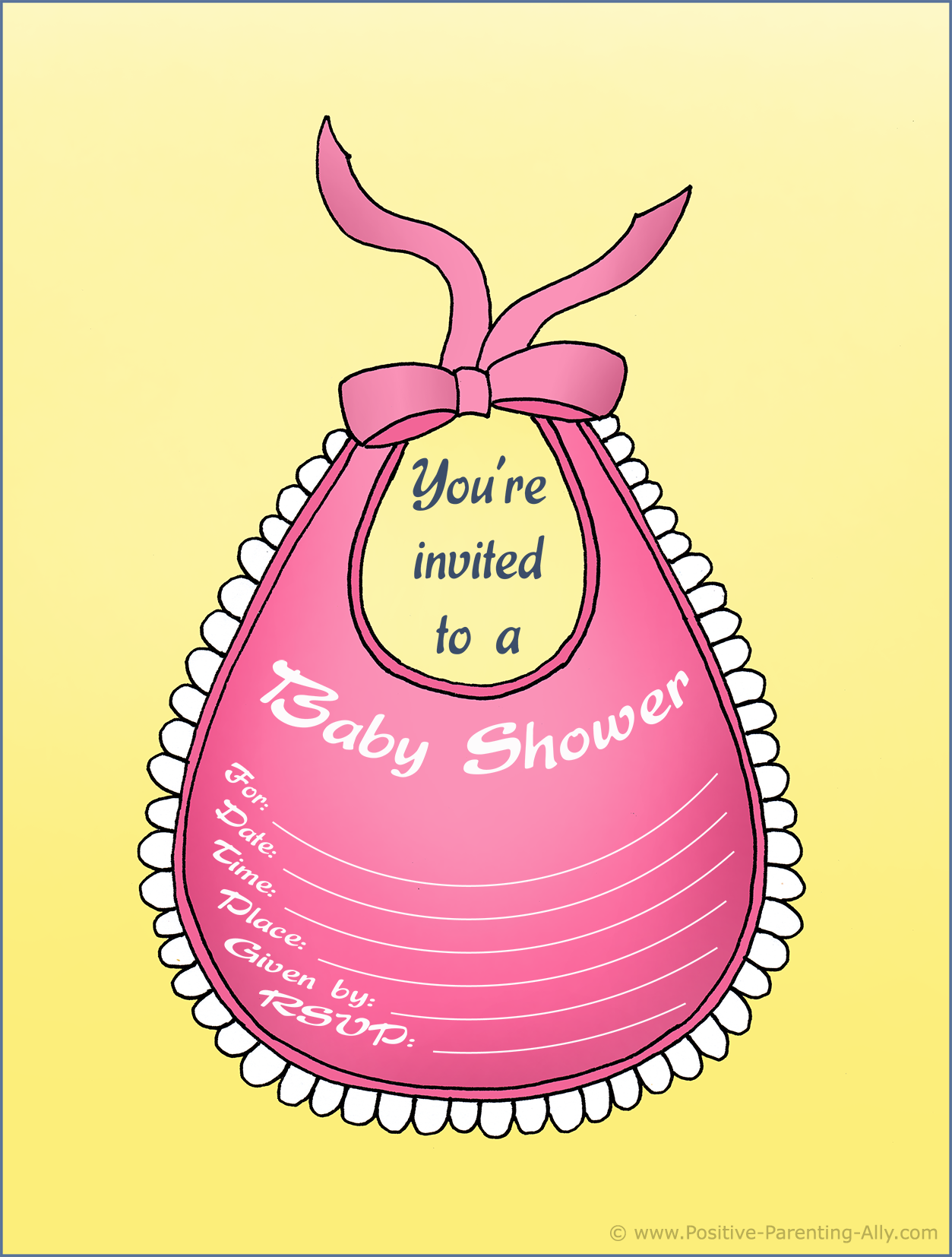 printable baby invitation templates