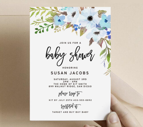 printable baby invitation templates