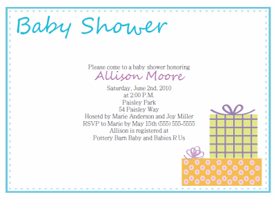 printable baby invitation templates