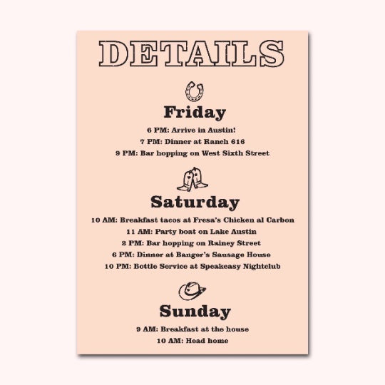 Brides Last Ride Bachelorette Party Invitation Template | Stag &  Hen