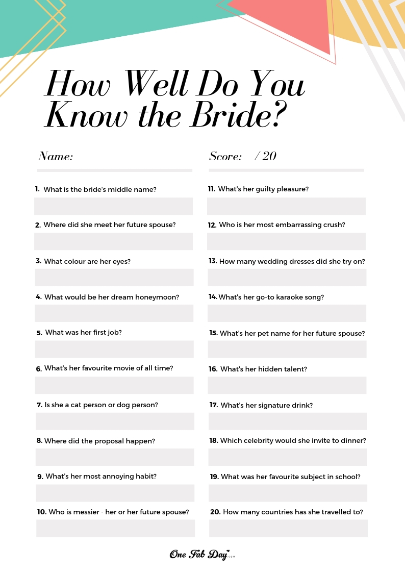 13 Totally Free Bachelorette Party Printables