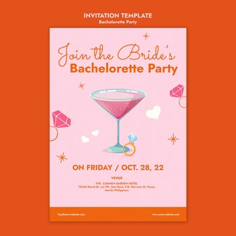 printable bachelorette party invitations templates