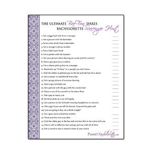 printable bachelorette scavenger hunt list