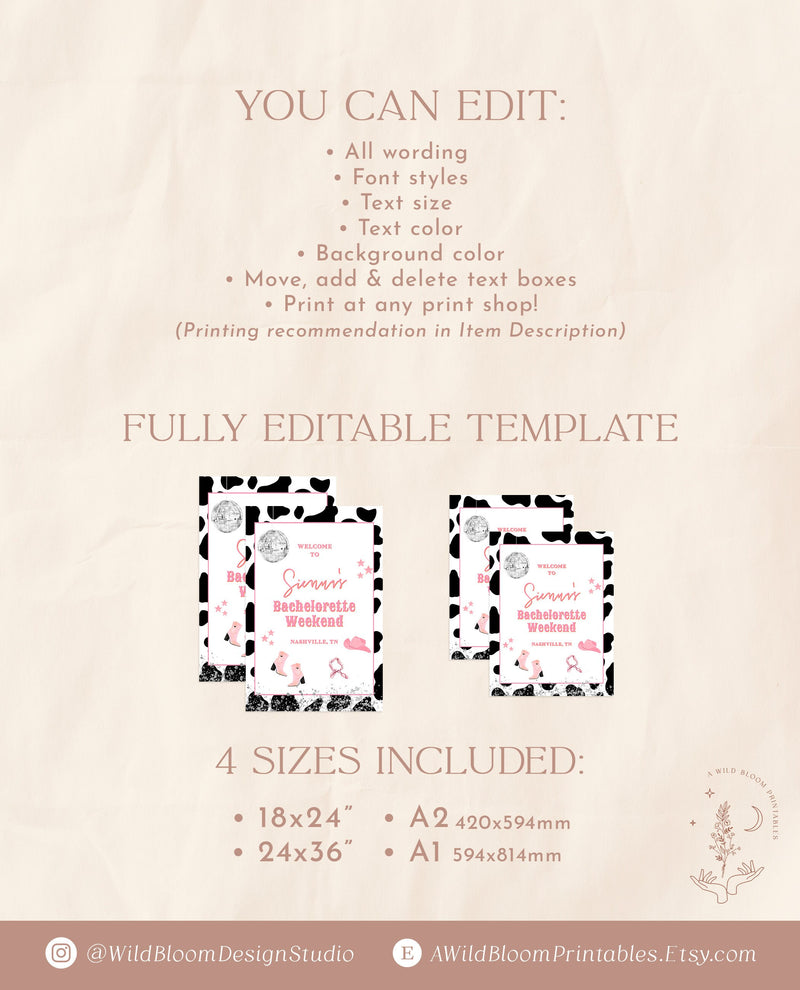printable bachelorette signs