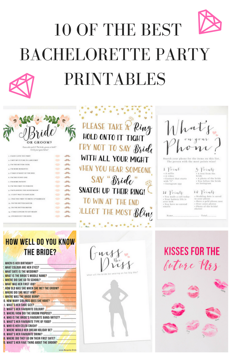 printable bachelorette signs