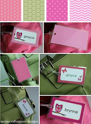 Free Printable: DIY Bag Tag Template - Great for Back To School ...