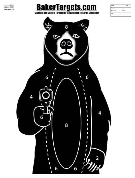 Amazon.com : Birchwood Casey Eze-Scorer BC Bad Guy Paper Target ...