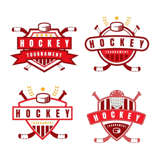 Premium Vector | Ice Hockey club logo badge design Concept for ...
