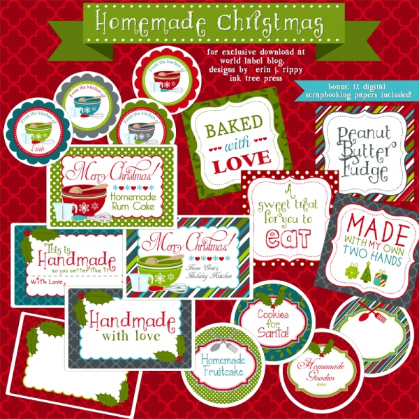 printable baked goods gift tags free