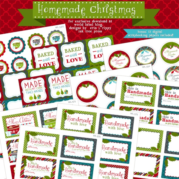 printable baked goods gift tags free
