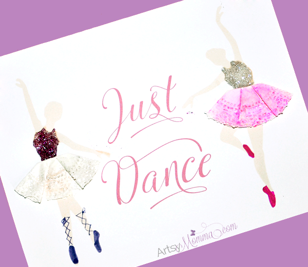 Tutu Doily Craft &  Printable Ballerina Poster - Artsy Momma