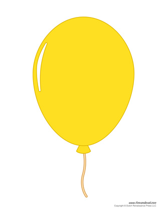 printable balloon shapes