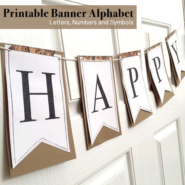 printable banner alphabet